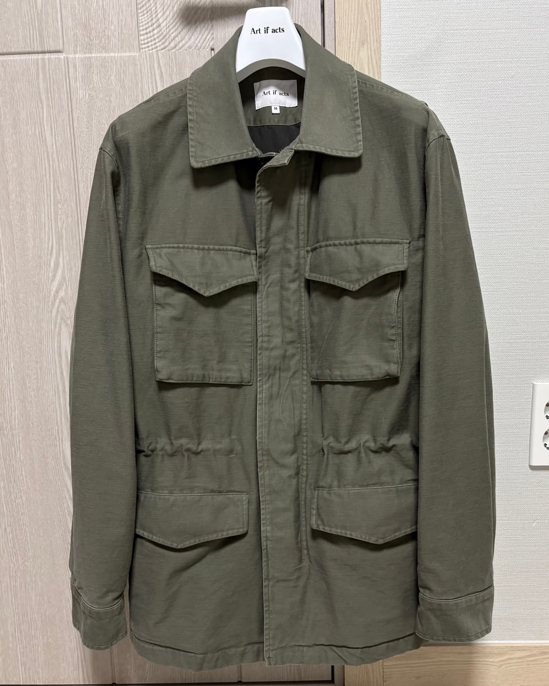 [M]아트이프액츠 백사틴 필드 자켓 세이지 그린 상품이미지5