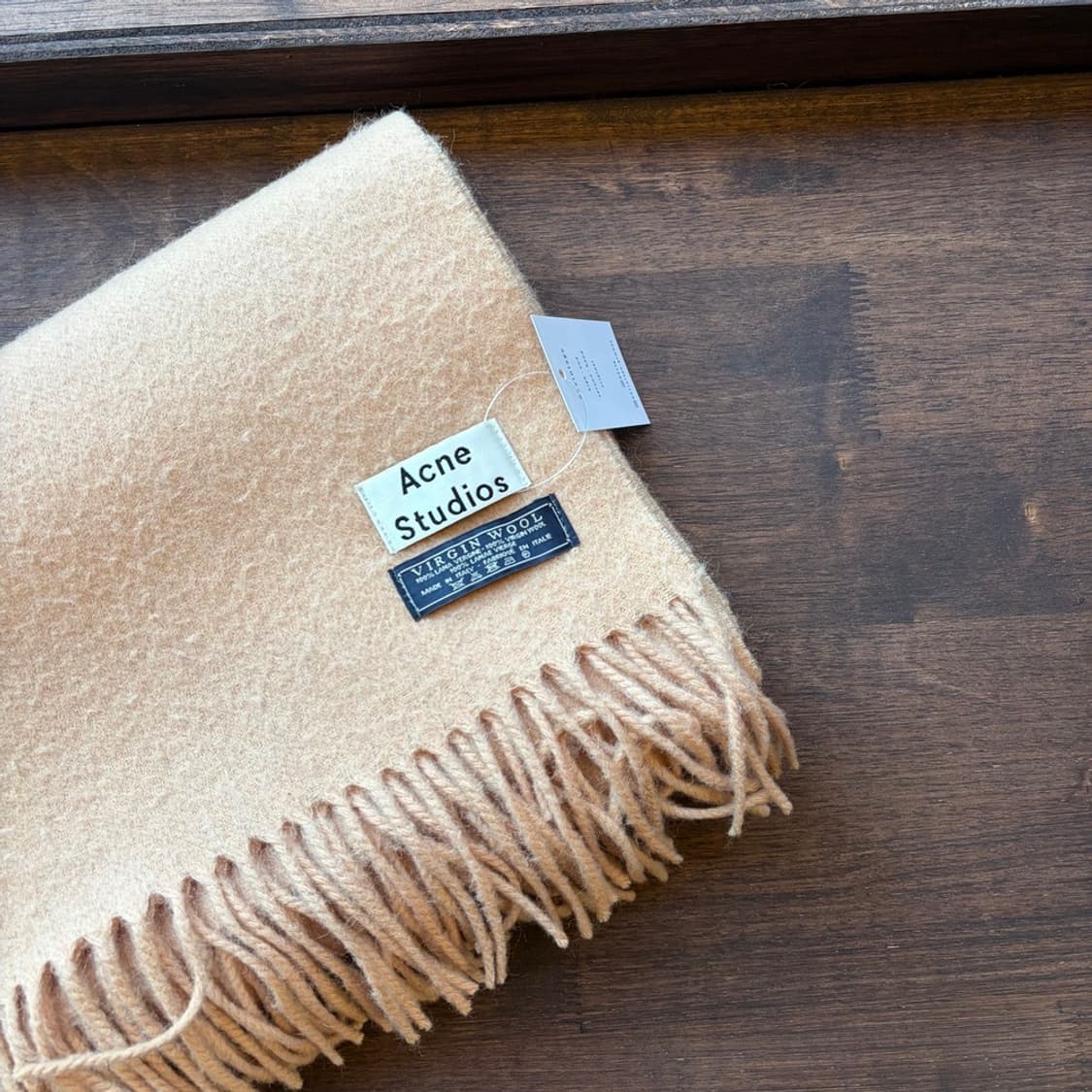 15379 - 아크네 스튜디오 베이지 울 머플러 (버진 울 100%) 상품이미지2