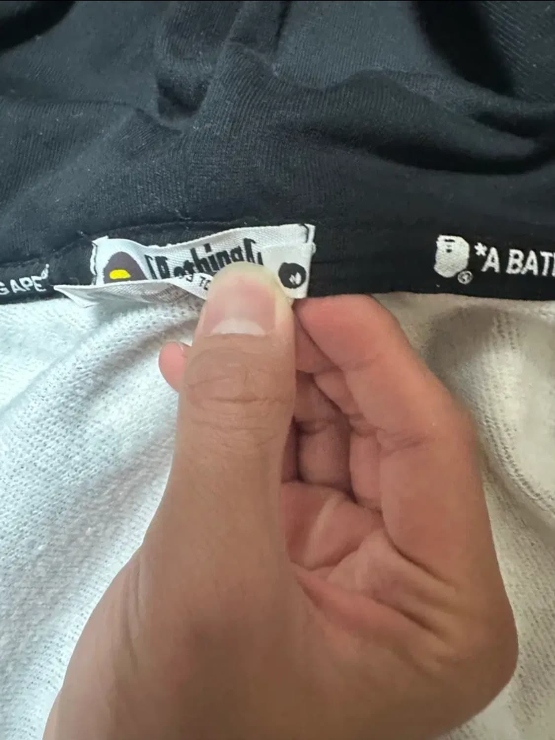 베이프 더블샤크 후드 블랙 M 상품이미지5