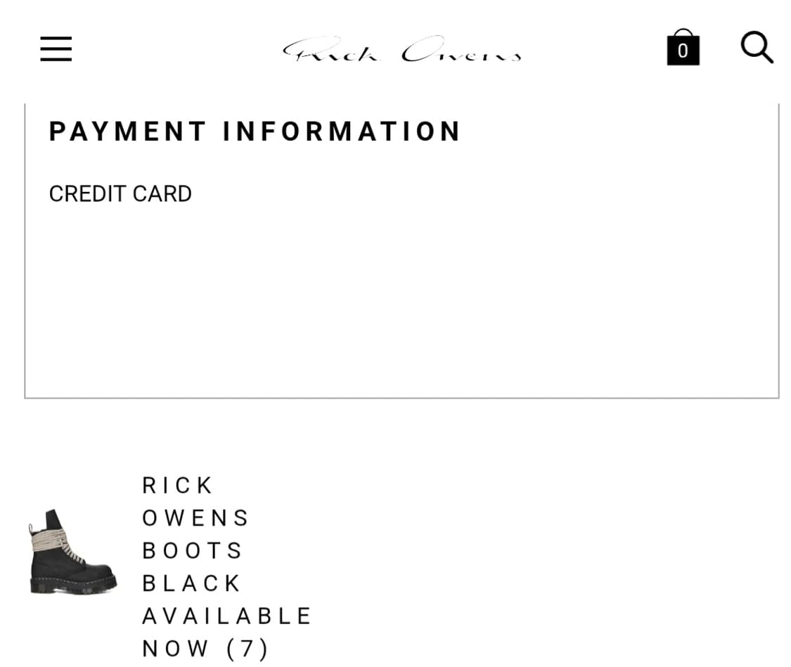 릭오웬스 닥터마틴 스틸토 부츠 (uk7/260) 상품이미지3