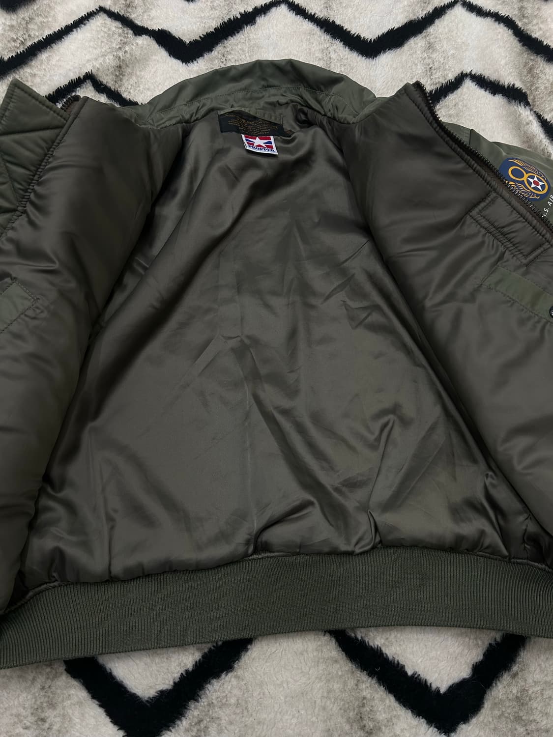 [XL]프로퍼 U.S에어포스 MA-1 항공점퍼/세이지그린 상품이미지4