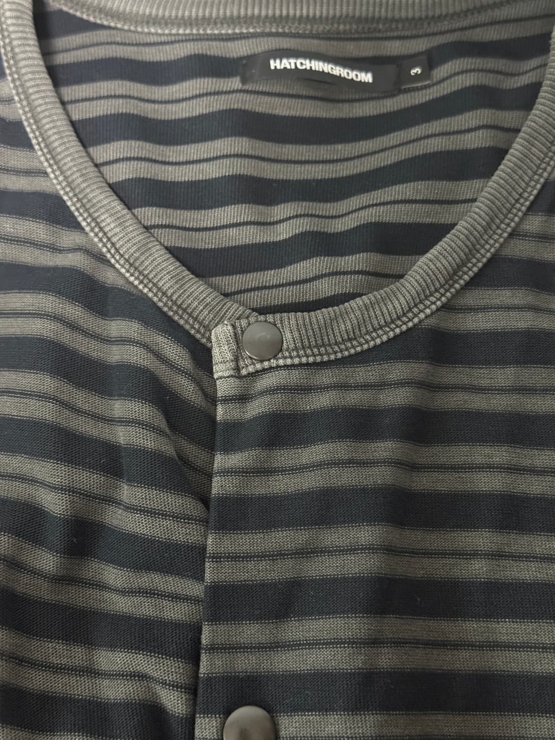 해칭룸 스트라이프 가디건(블루) 상품이미지3