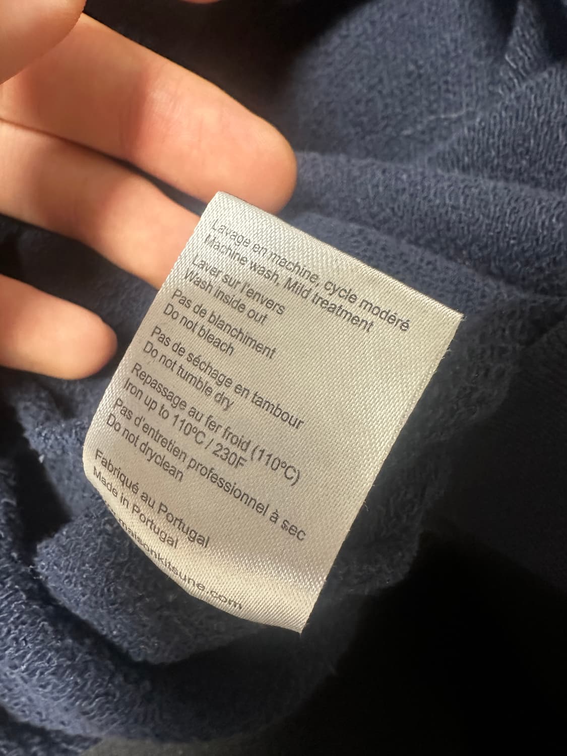 메종키츠네 스웻셔츠 네이비 L 상품이미지4