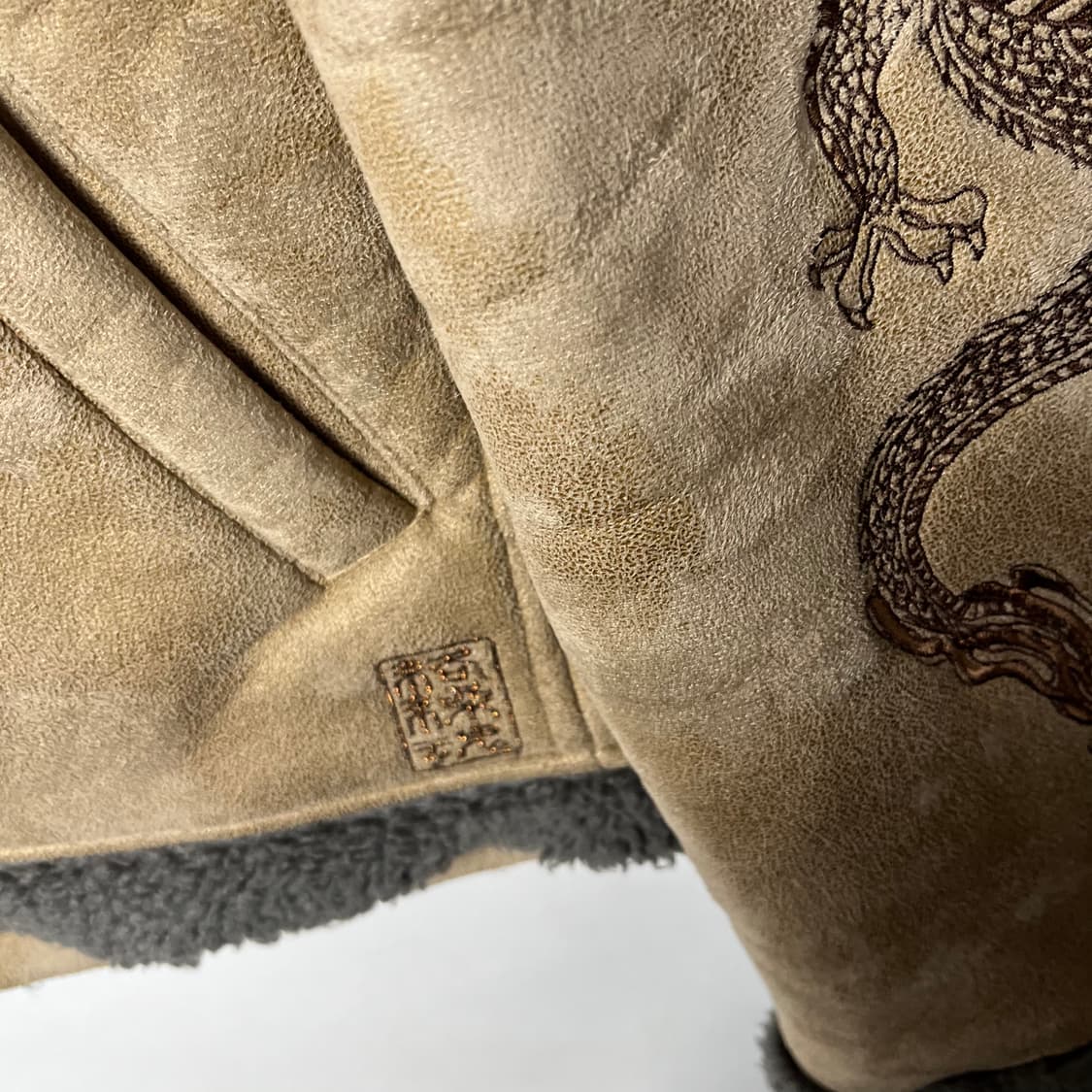 [karakuri tamashii] 카라쿠리타마시 스웨이드 B-3 무스탕 상품이미지4