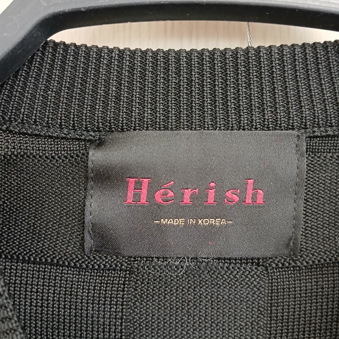 Herish 블랙 텍스쳐 니트 가디건 상품이미지8