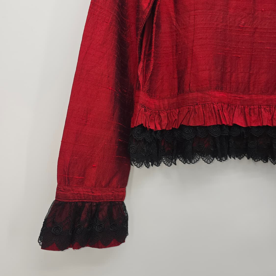 레드 빈티지 레이스 블라우스 상품이미지10