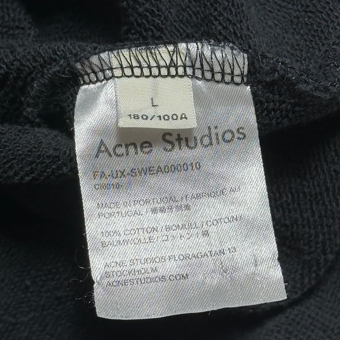 L 아크네 스튜디오 페이스 로고 블랙 맨투맨 상품이미지5