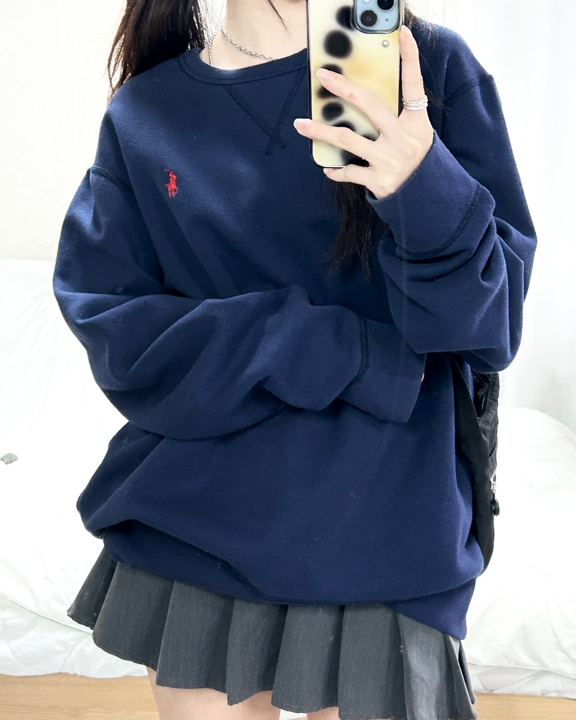 폴로 신형 네이비 맨투맨 상품이미지2