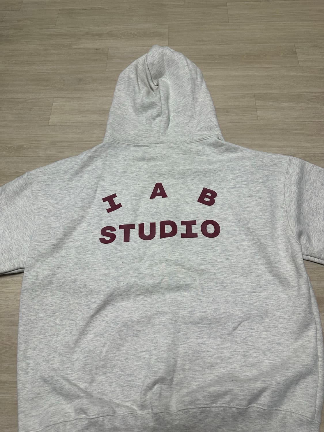 아이앱 후드티 오트밀 버건디 상품이미지2