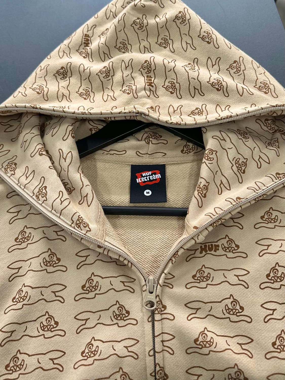 BBC Icecream x HUF 러닝독 풀 후드집업 상품이미지6