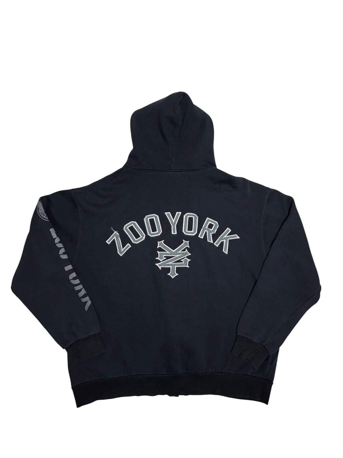 주욕 ZOO YORK 블랙 후드집업 XL 상품이미지2