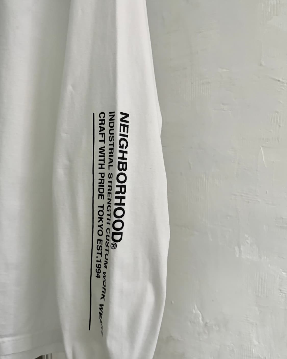 NEIGHBORHOOD® 네이버후드 화이트 로고 롱슬리브 상품이미지5