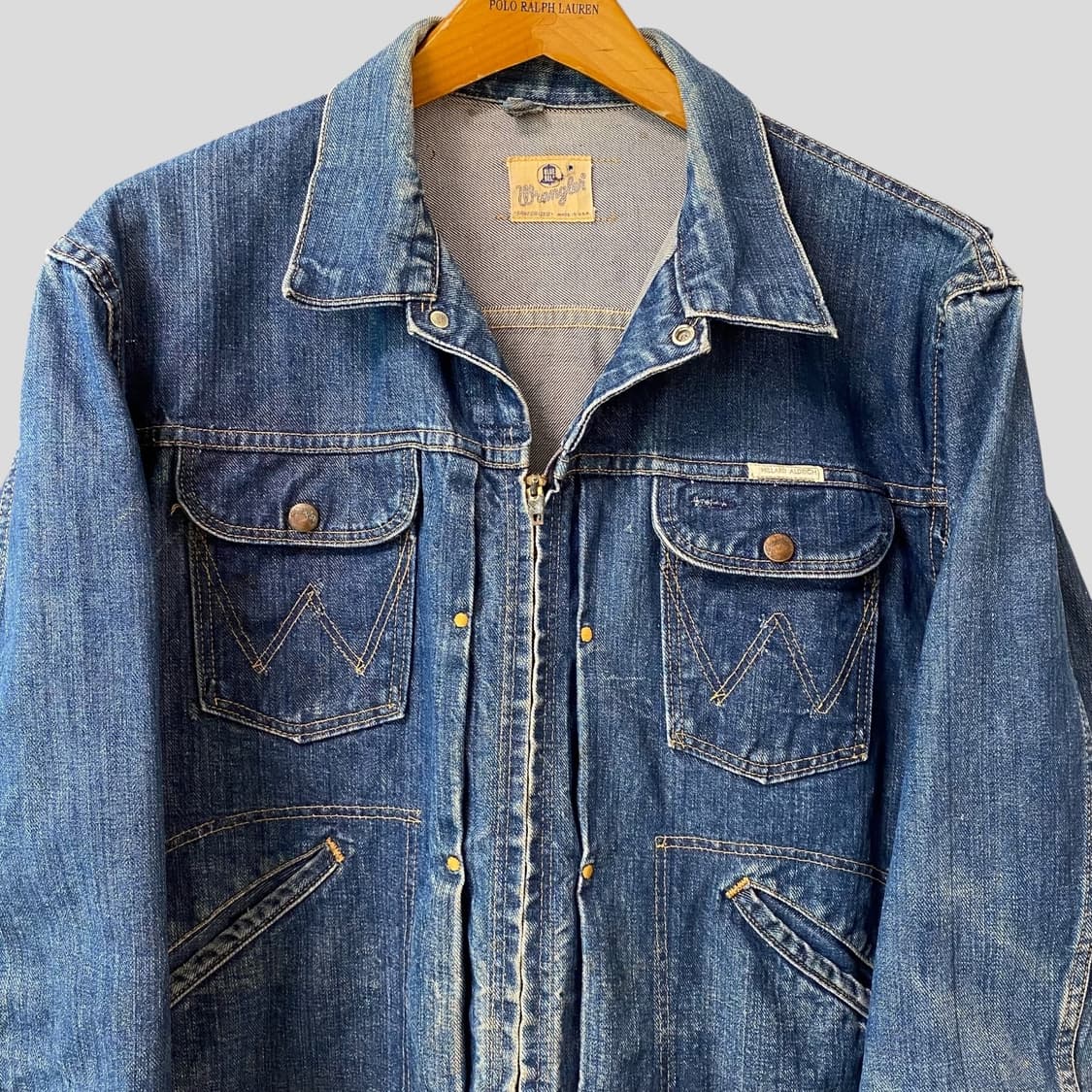 60s WRANGLER 랭글러 블루벨 24mjz 데님자켓 USA 상품이미지2