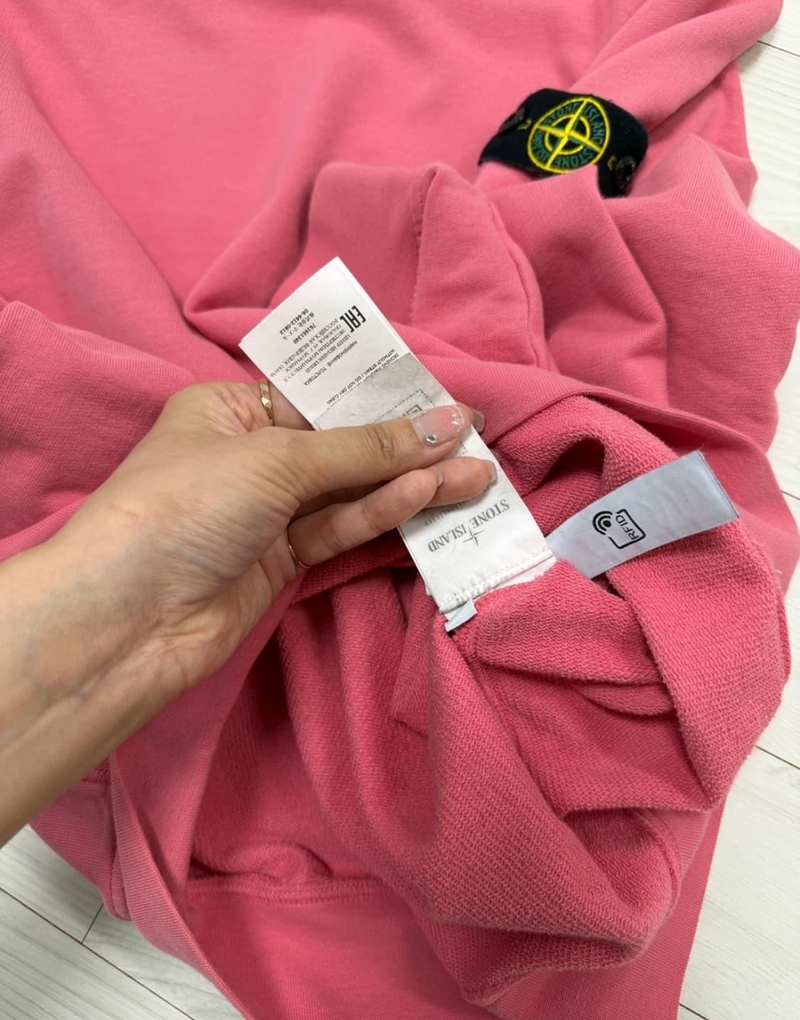 스톤아일랜드 맨투맨 핑크,옐로우 상품이미지6