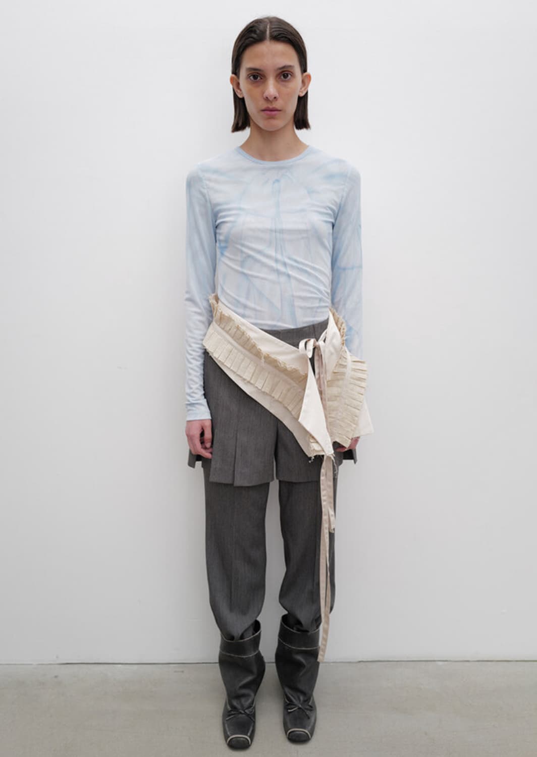 오픈와이와이 OPEN YY  POUCH BELT 플리츠 파우치 벨트 상품이미지2