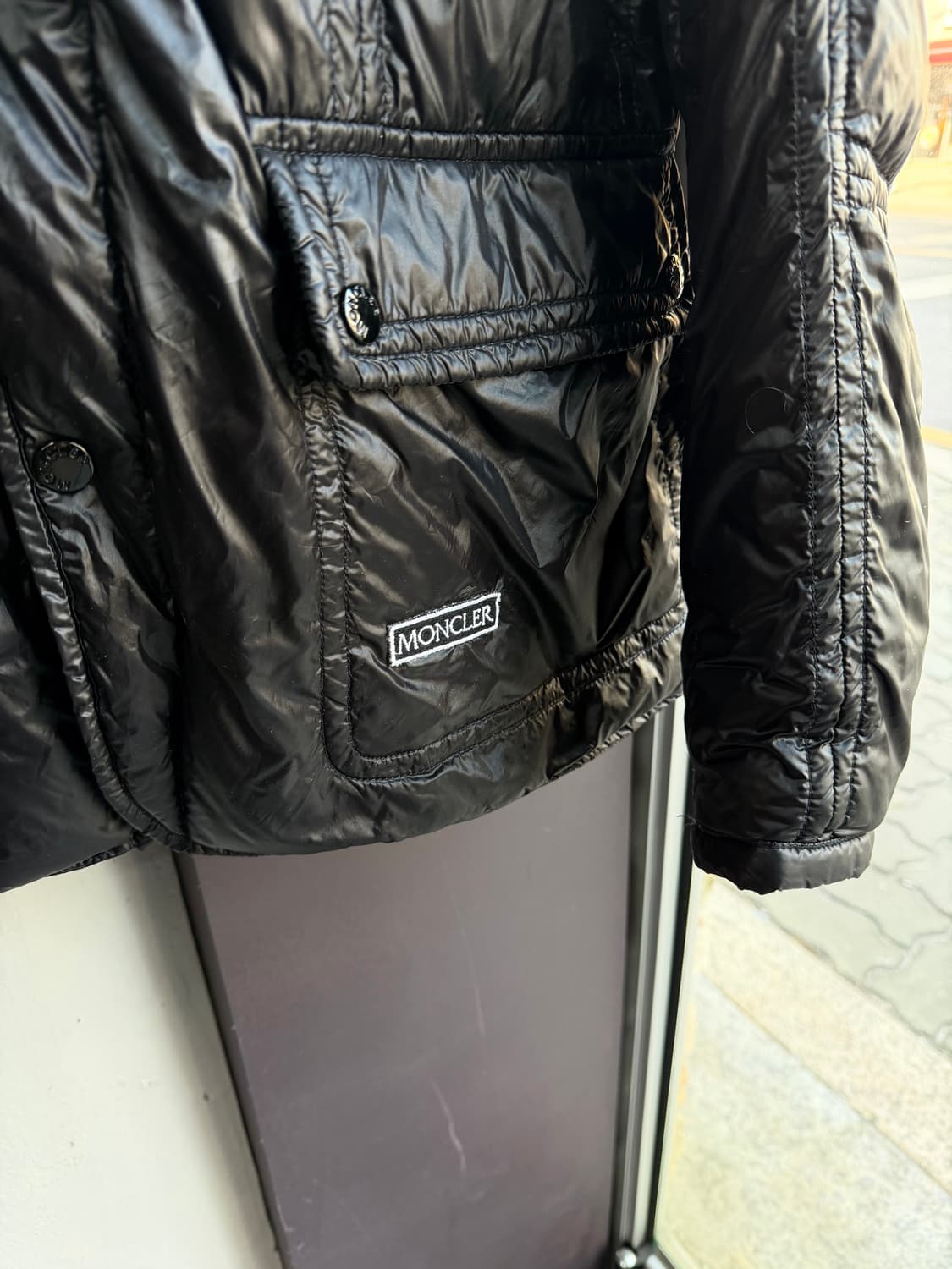 2/ 몽클레어 구스다운 바이커 레이어 패딩자켓 상품이미지6