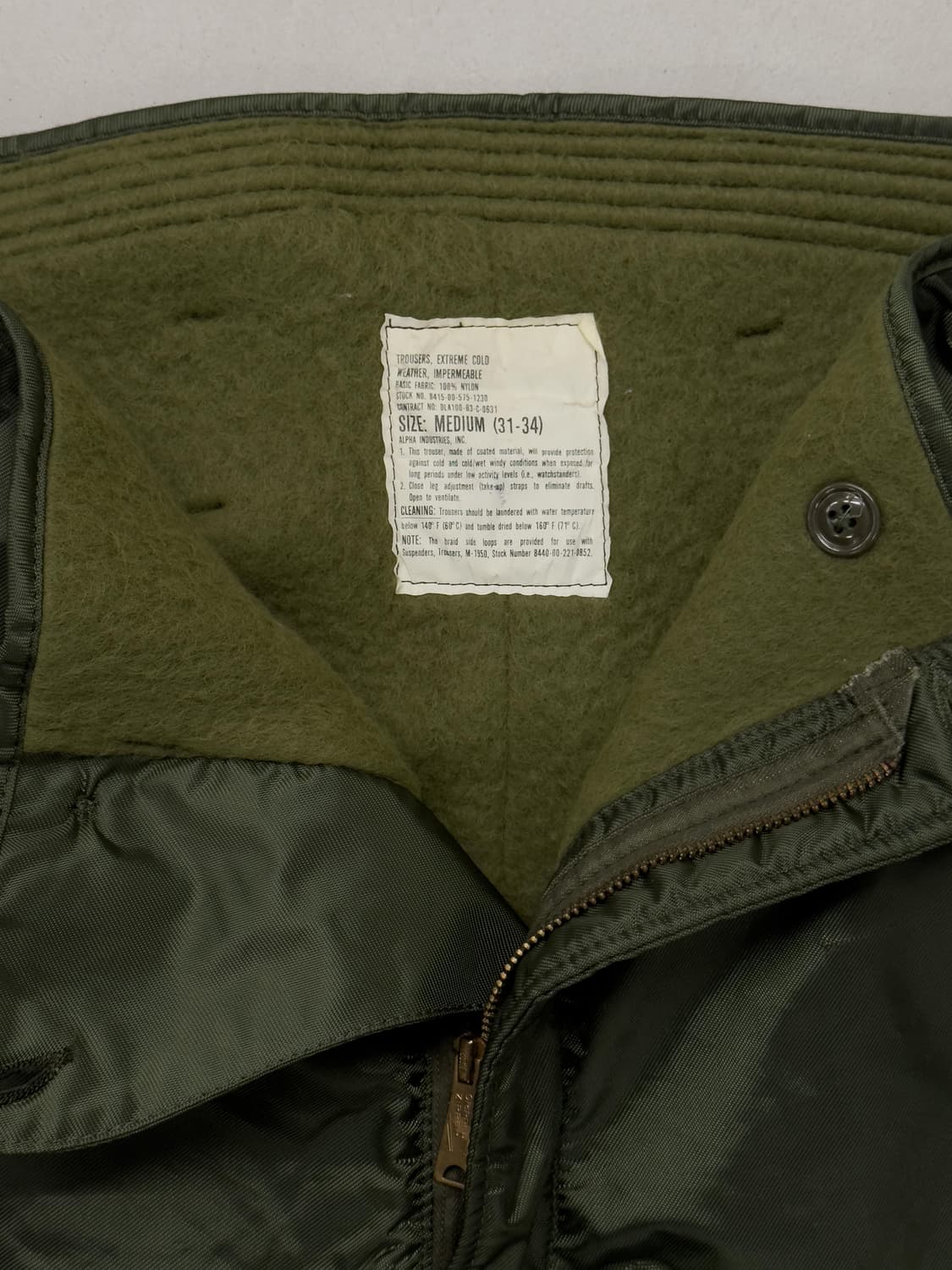 80’ USN Extreme Cold weather 트라우져  상품이미지5