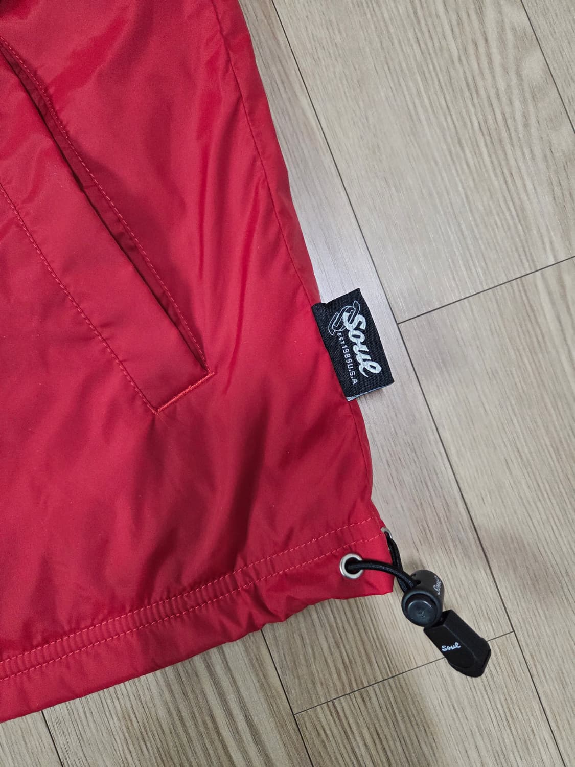 SOUL USA 레드 트랙 하이넥 점퍼 상품이미지4