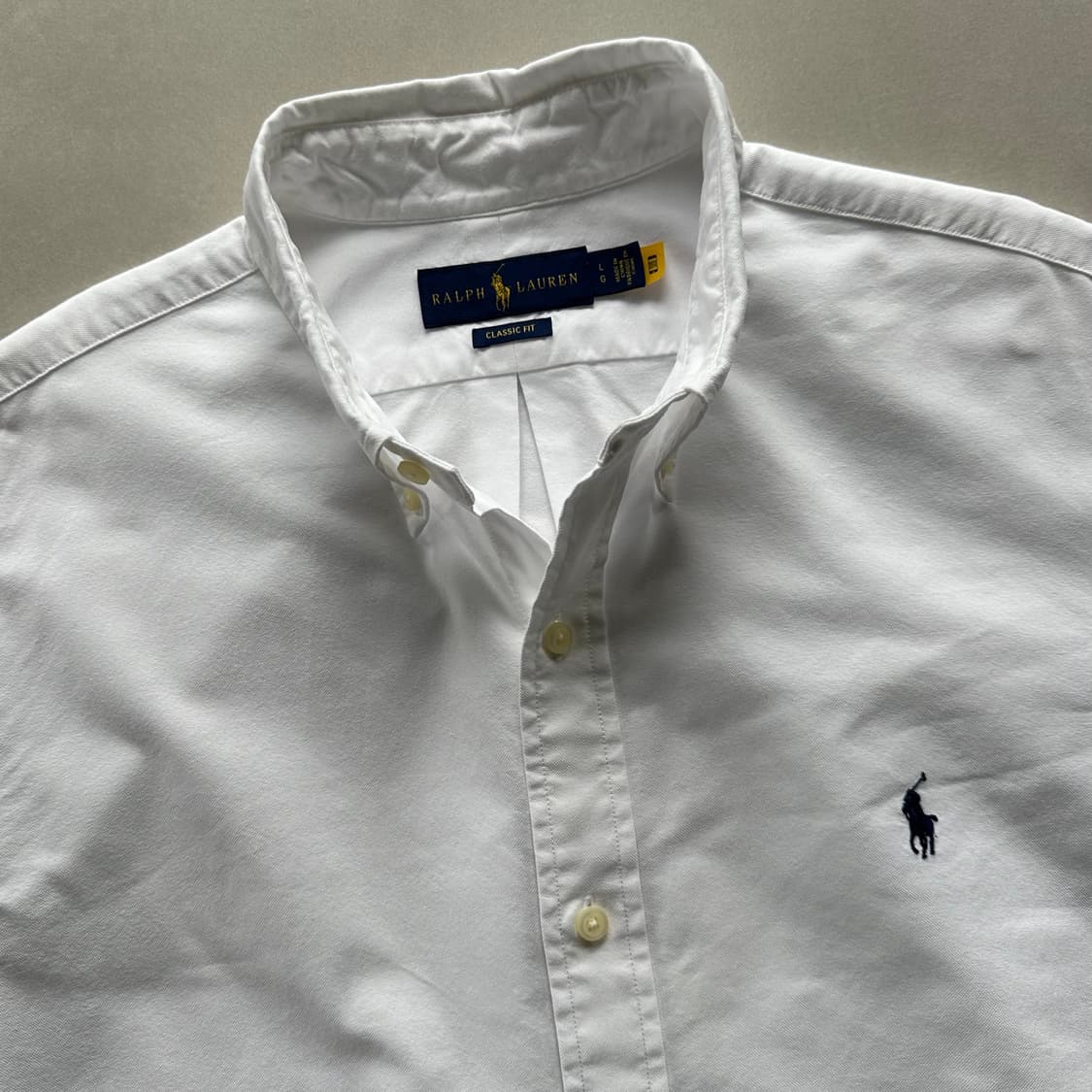 [L-XL]폴로 랄프로렌 클래식핏 화이트 옥스포드 셔츠 상품이미지7
