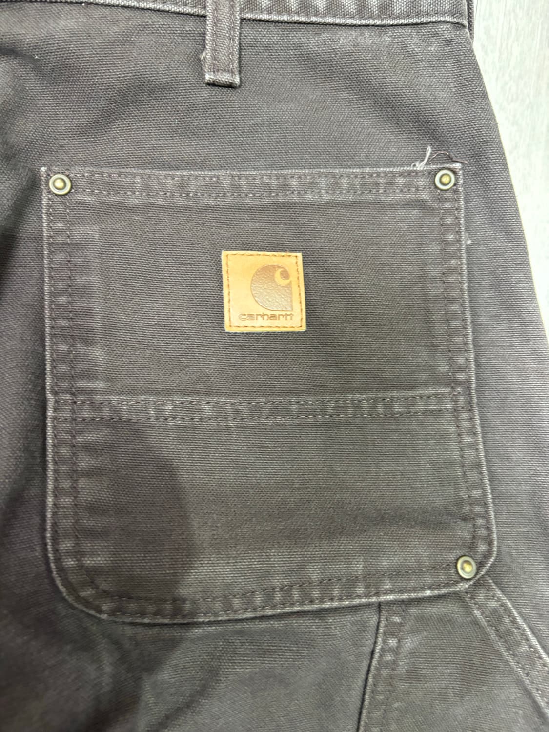 칼하트 더블니 브라운 33x30 상품이미지3