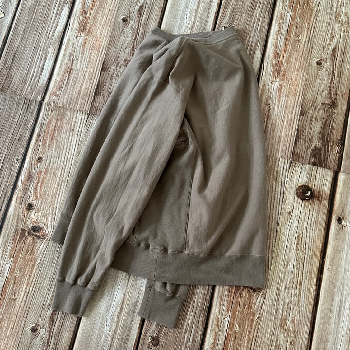 unfil 언필 리버스위브 스웻셔츠 4 사이즈 베이지 색상 상품이미지3