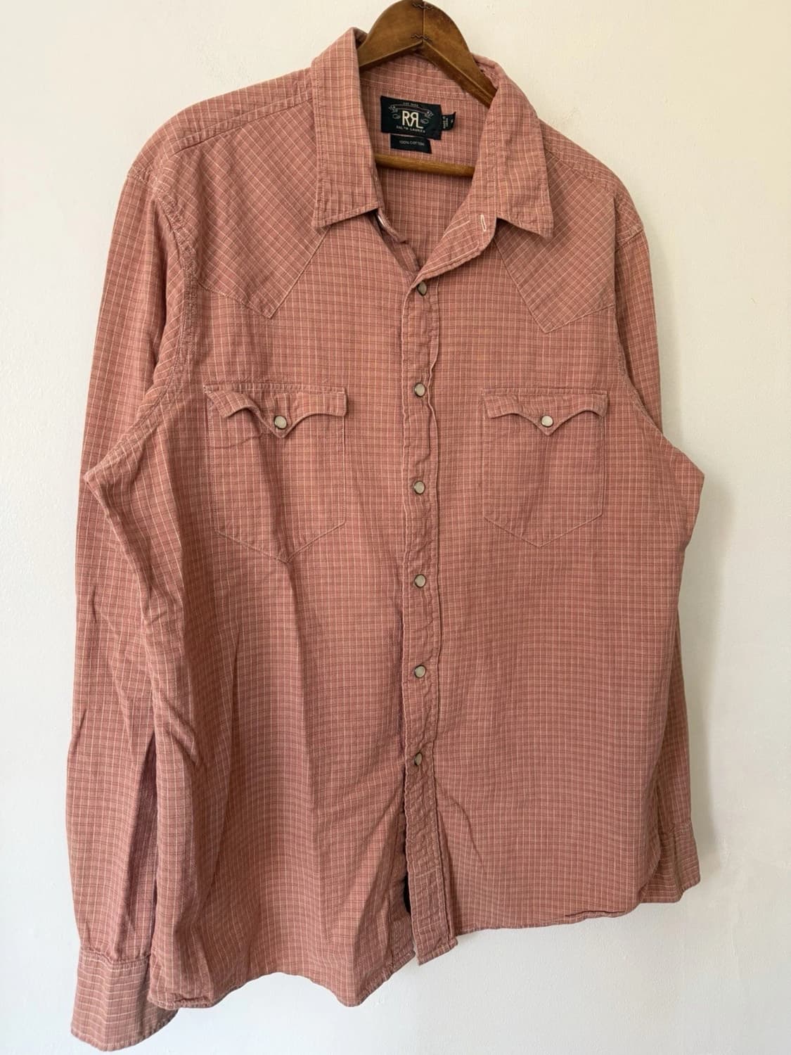 RRL 더블알엘 웨스턴 체크 셔츠 테라코타 상품이미지2