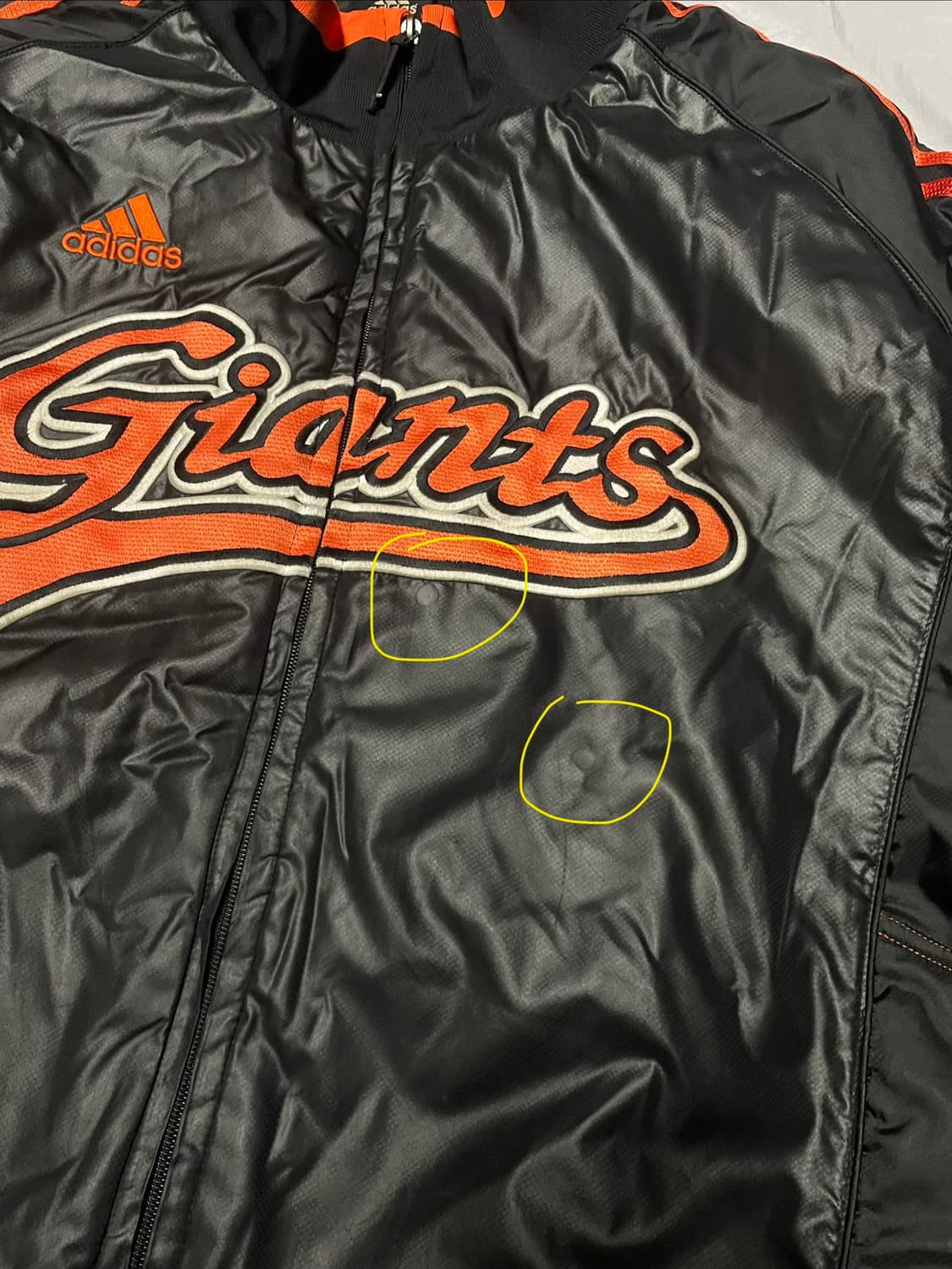 아디다스 롯데자이언츠 베이스볼 자켓 110 XXL 상품이미지6