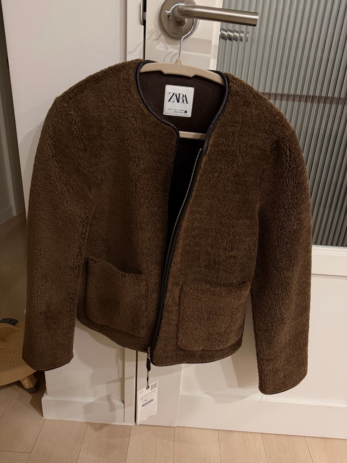 자라 브라운 퍼 자켓 상품이미지2