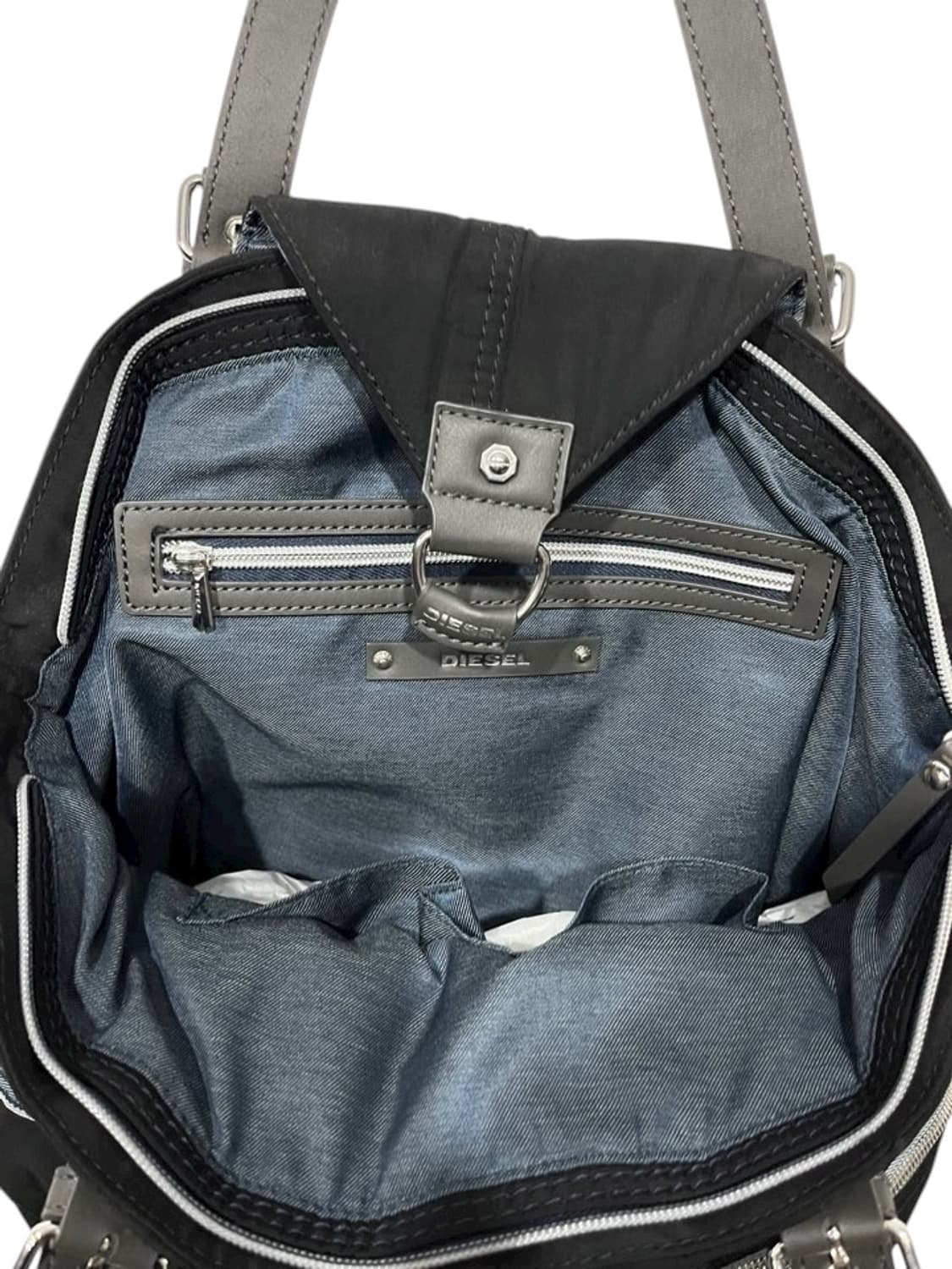 DIESEL Black Multi-Zip Shoulder Bag  상품이미지8