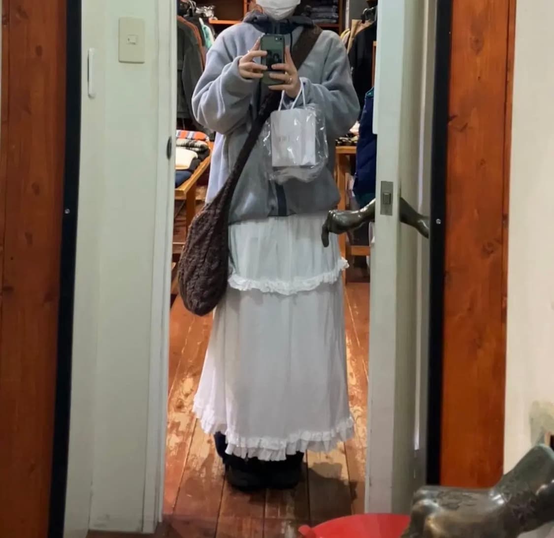 썬번프로젝트 러플롱스커트 상품이미지1