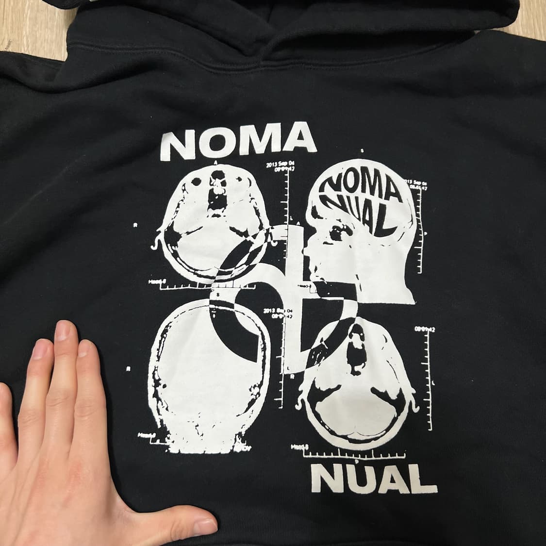 노매뉴얼 프린팅 후드티 XL  상품이미지3