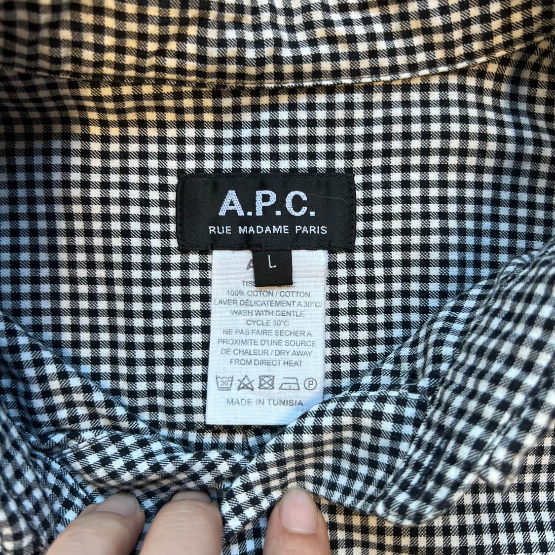 [L]A.P.C 아페쎄 체크 셔츠 상품이미지2
