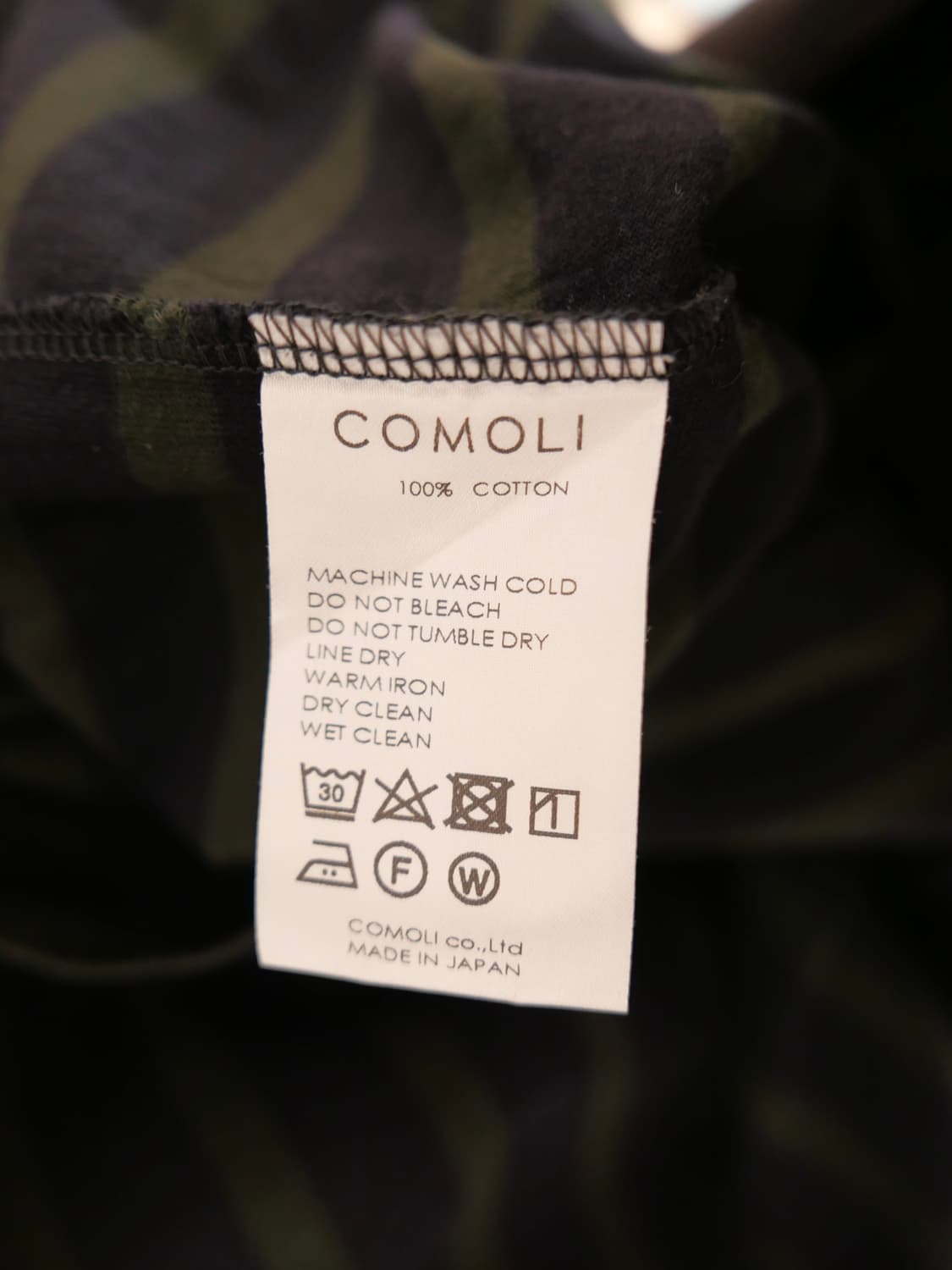 코모리 스트라이프 반팔 티셔츠 상품이미지5