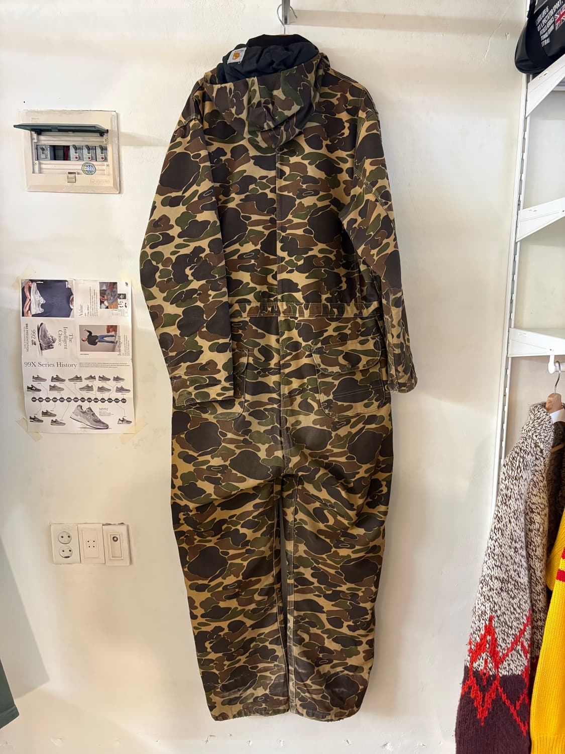 90s 칼하트 카모 점프수트 46T 상품이미지3