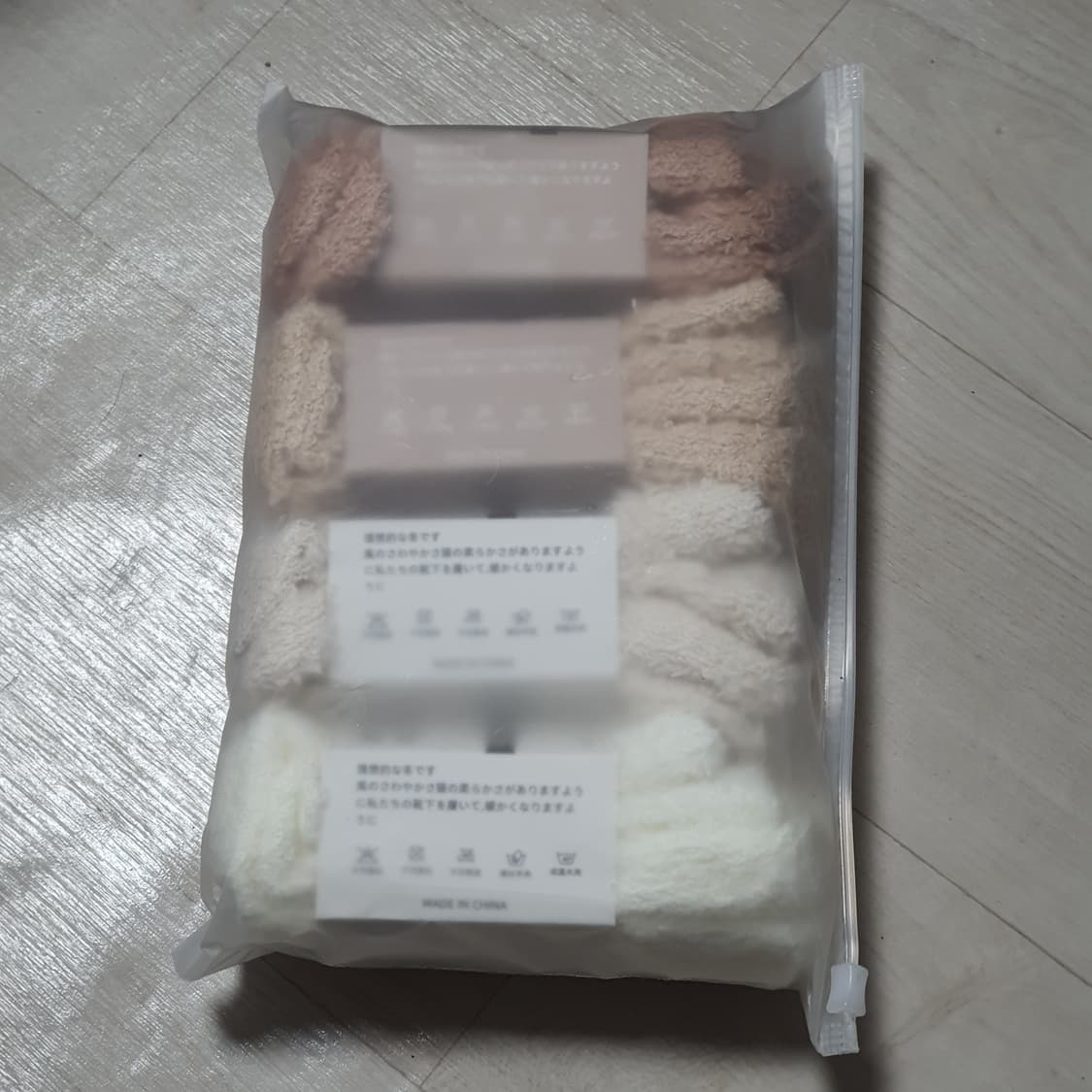 여성 무압박 포근 수면양말 4개 1세트 새상품 상품이미지3