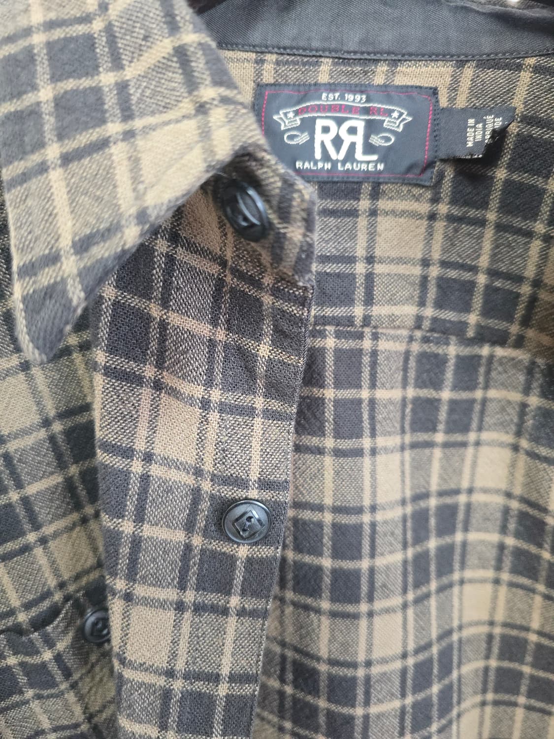 RRL Indigo Herringbone Workshirt, M사이즈 상품이미지6