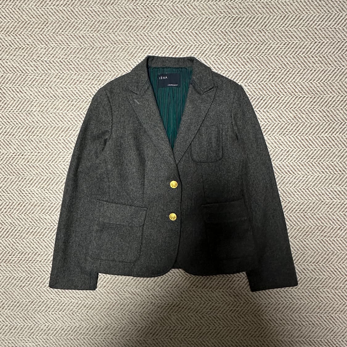 IENA japan made women gold button jacket 상품이미지1