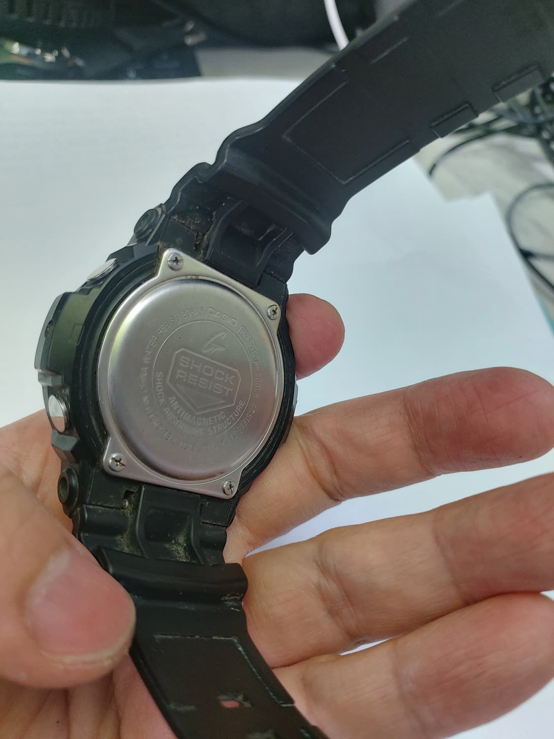 카시오 지샥 블랙 손목시계 상품이미지3