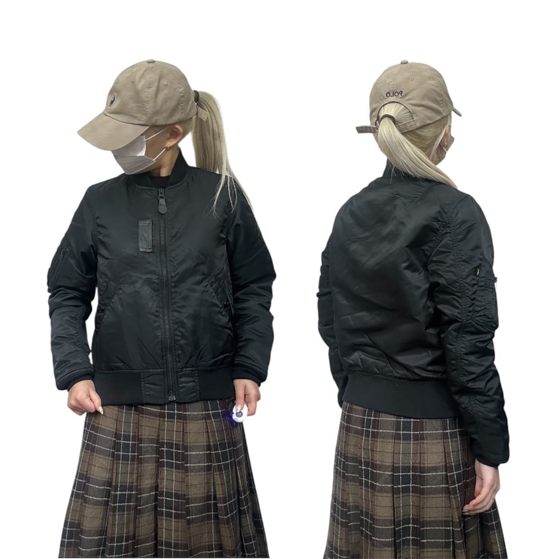 알파 인더스트리 블랙 일본판 항공 잠바 마원 ma-1 자켓 M 상품이미지1