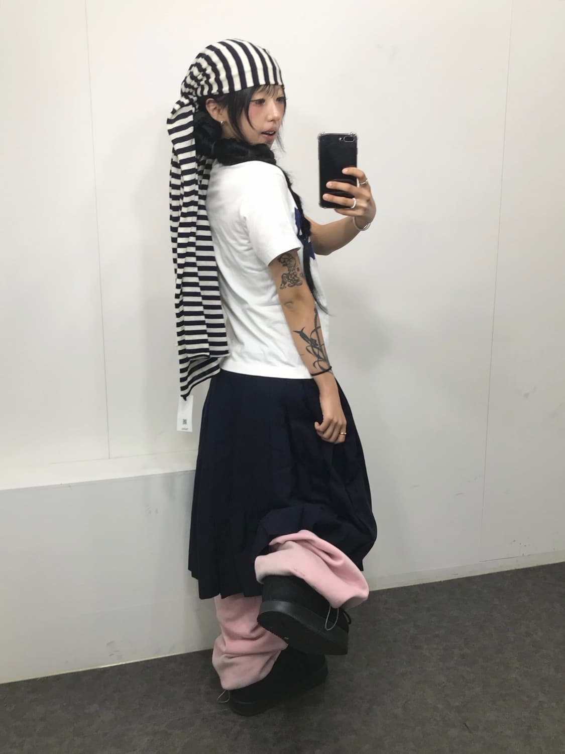  꼼데가르송 더블 도트 하트 프린팅 티셔츠 상품이미지4