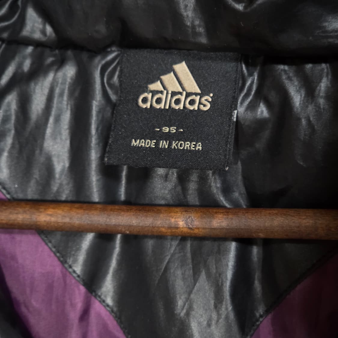 아디다스 퍼플 블랙  덕다운 패딩 상품이미지8