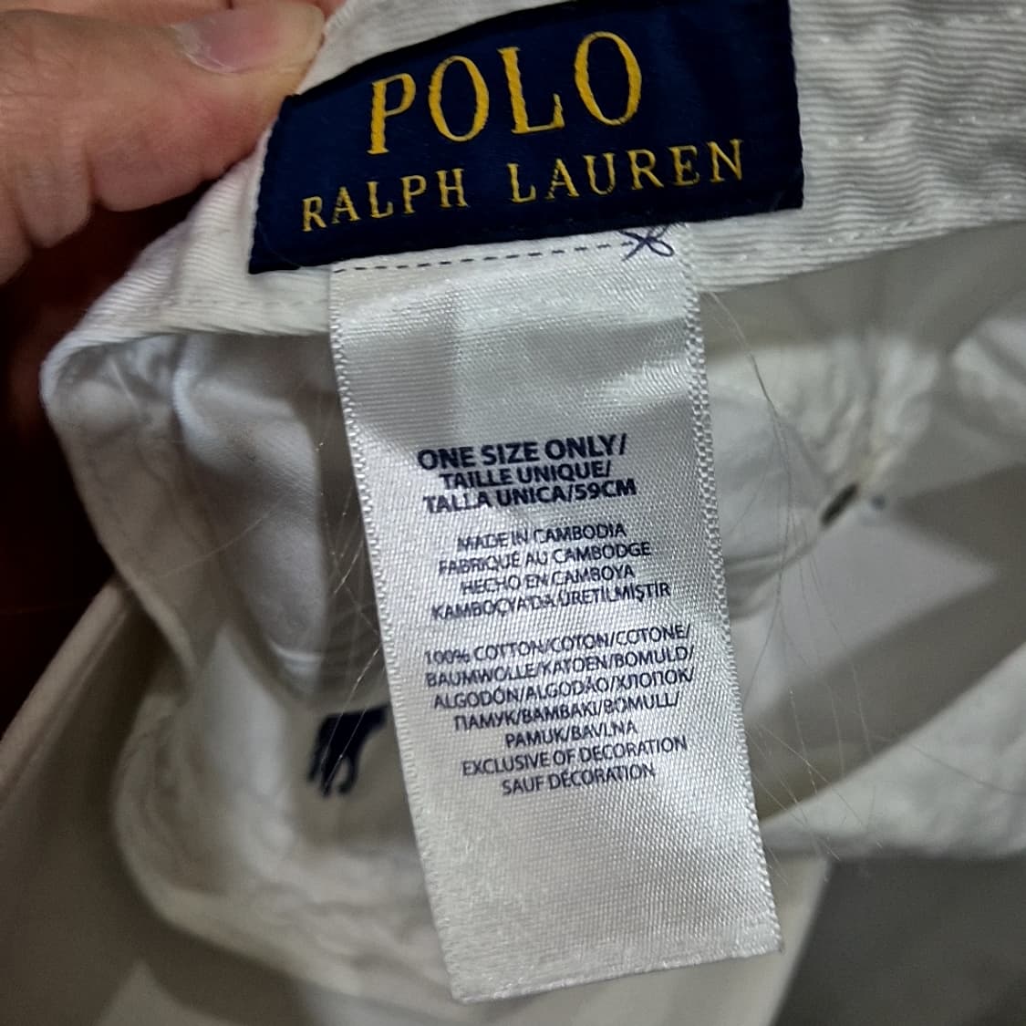 Polo Ralph Lauren 폴로 랄프로렌 화이트 볼캡 상품이미지4