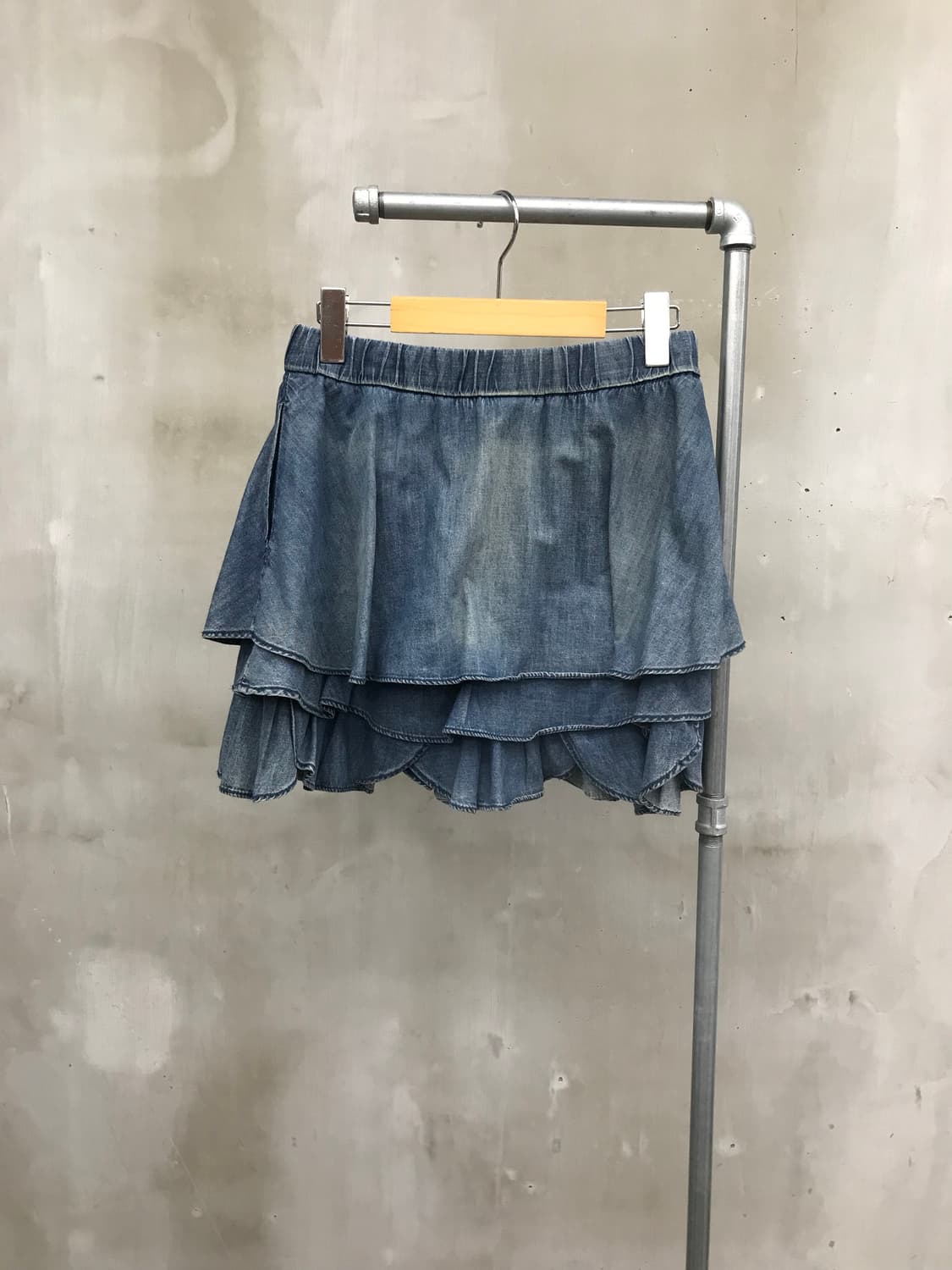 Frill denim mini sk 상품이미지8