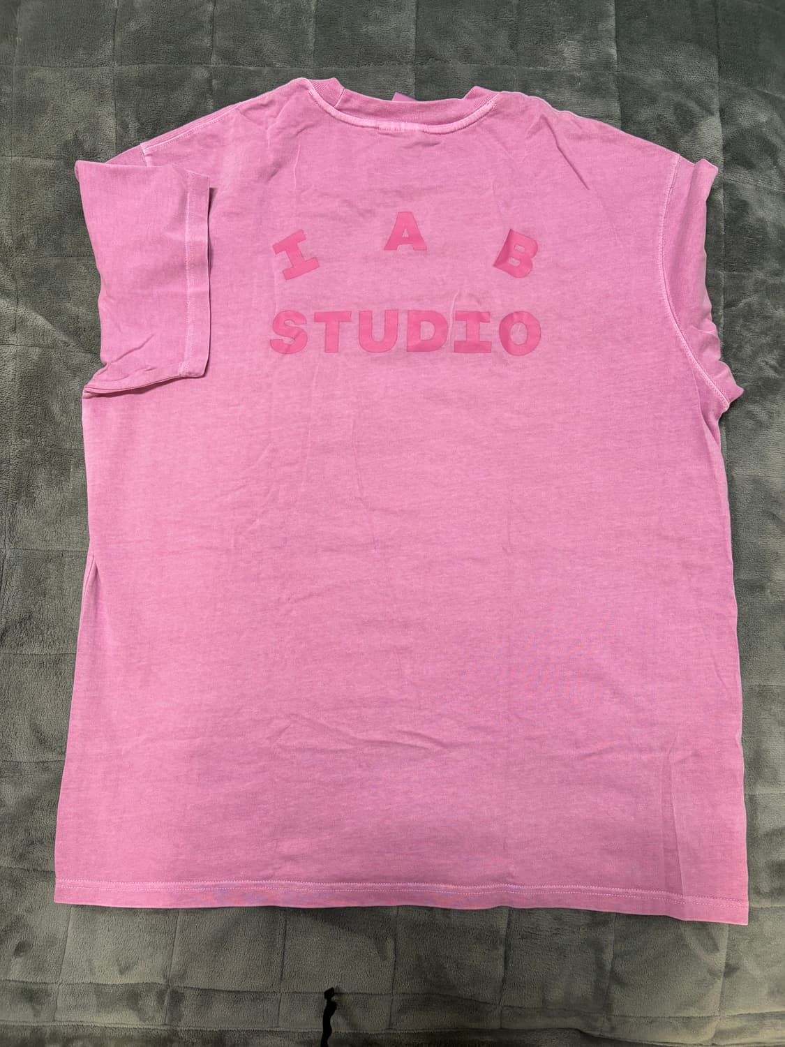 IAB 피그먼트 핑크 반팔티셔츠 XL 상품이미지1
