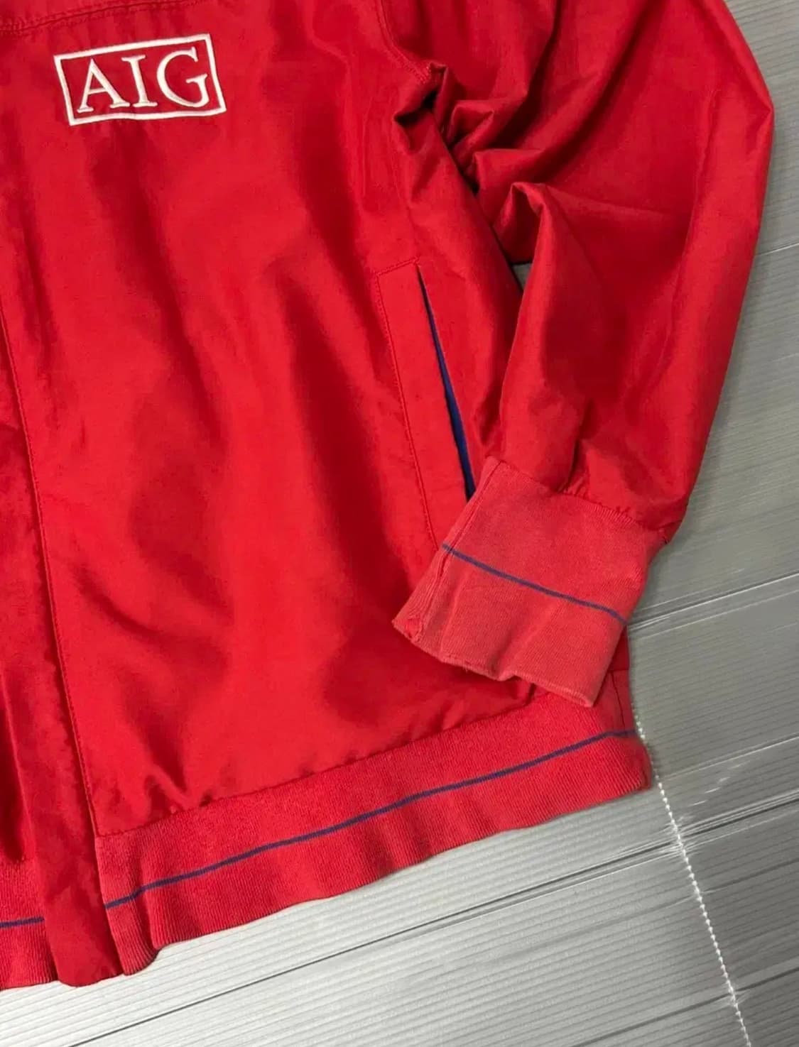 나이키 맨유 바람막이 자켓 레드 M 상품이미지3