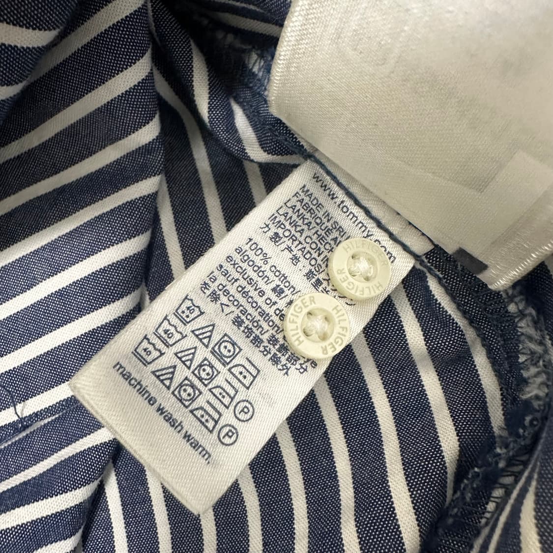 타미힐피거 여성 스트라이프 셔츠 S 상품이미지9