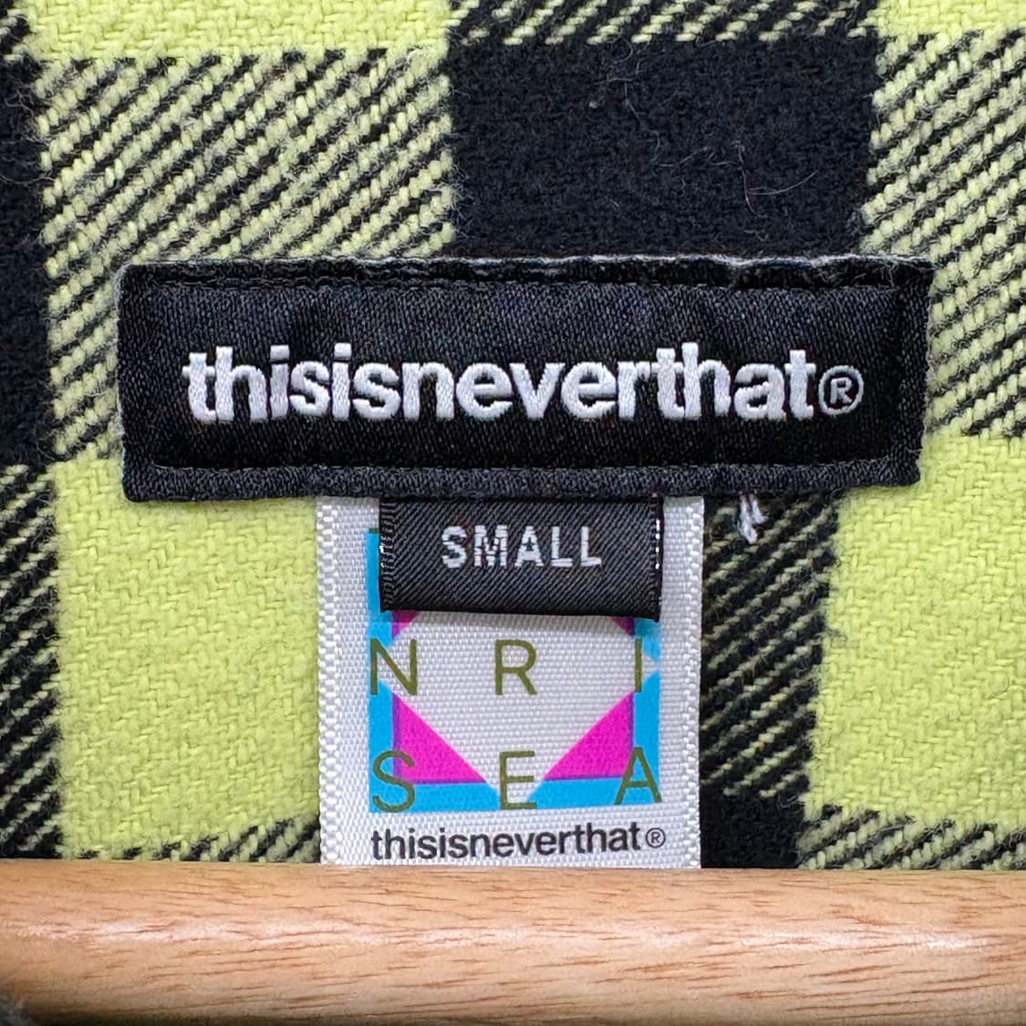 디스이즈네버댓 옐로우 체크 셔츠 L 상품이미지3