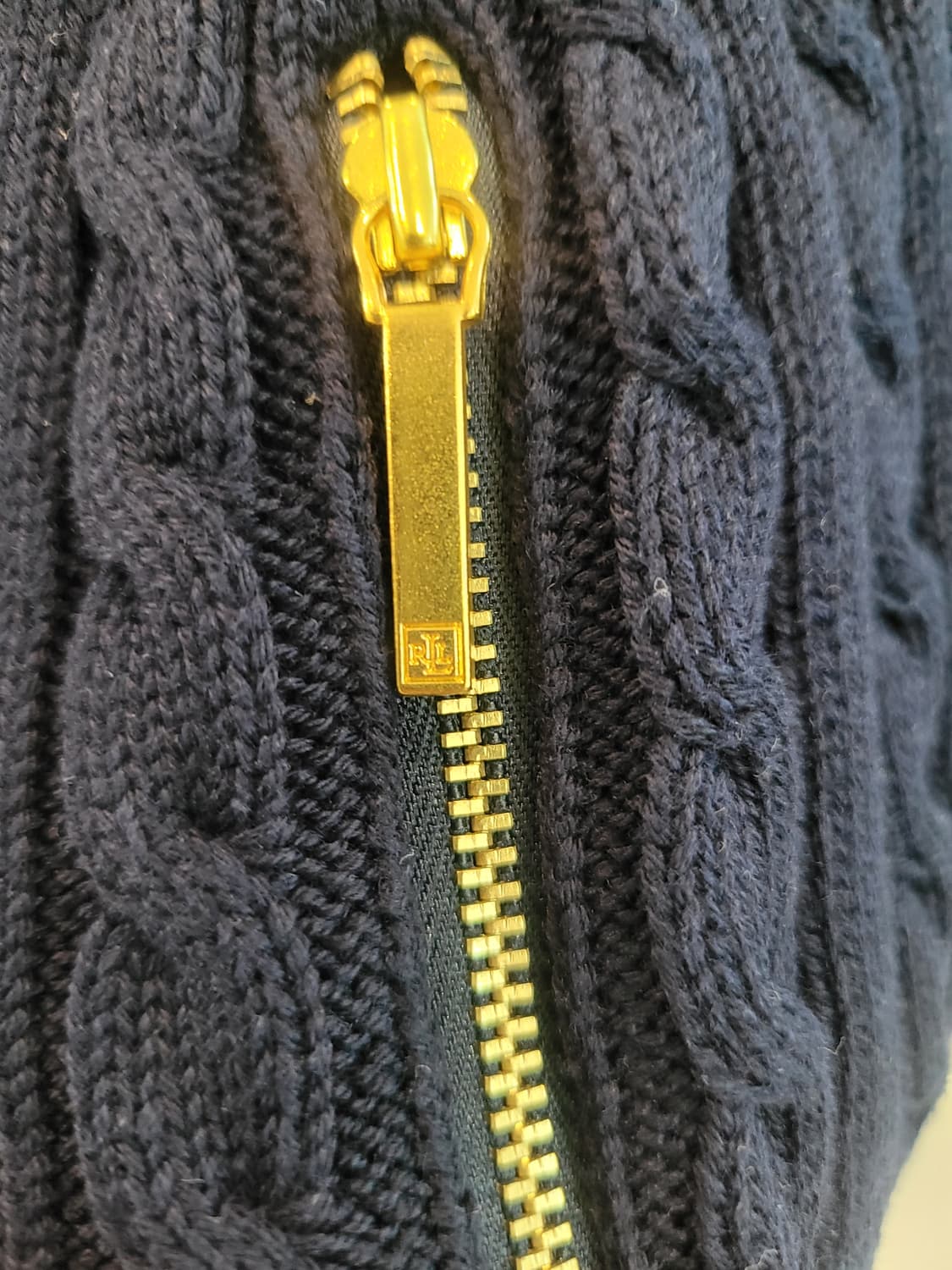 XL랄프로렌 금장자수 집업 가디건  상품이미지3