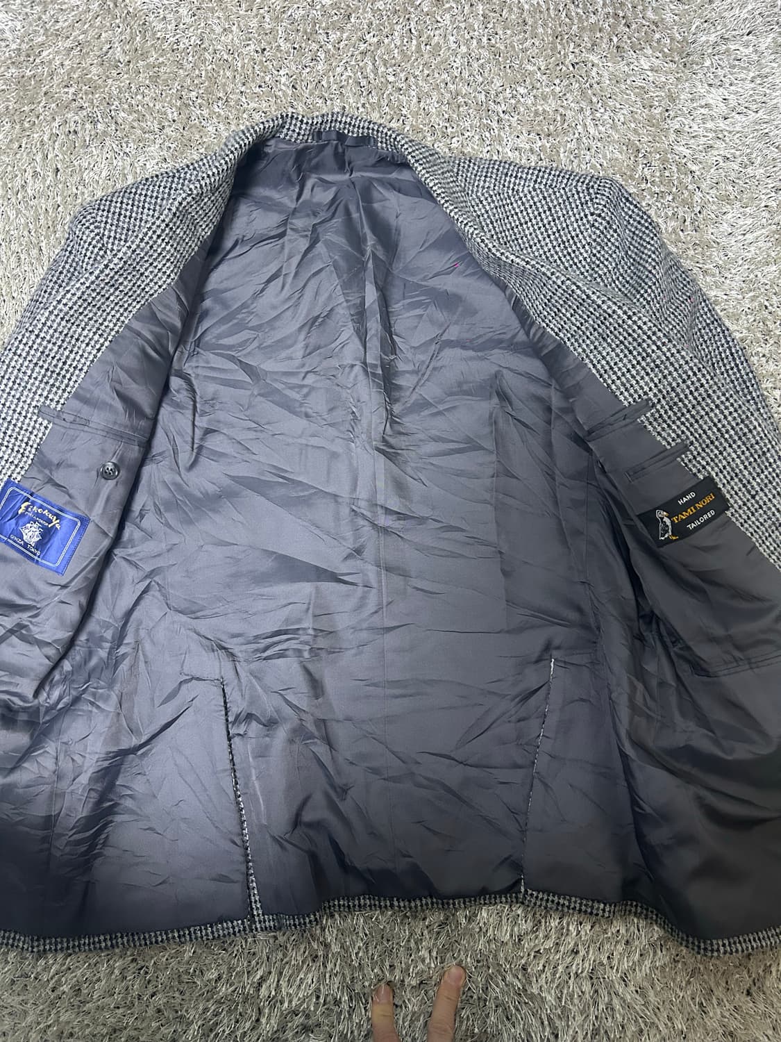 일제 하운드투스 울 블레이저 사이즈 100 상품이미지5