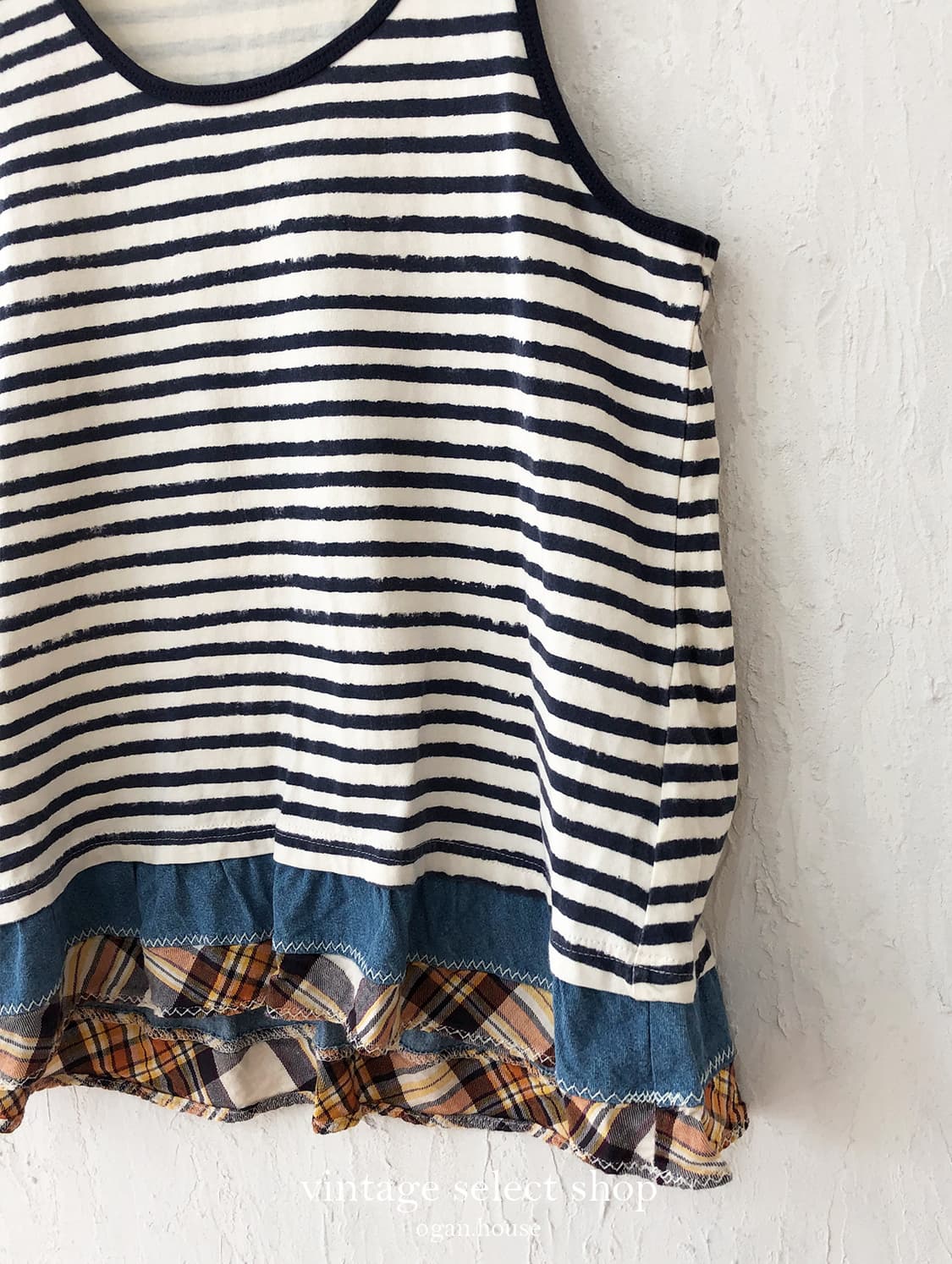 vintage nautical stripe layered top 상품이미지2